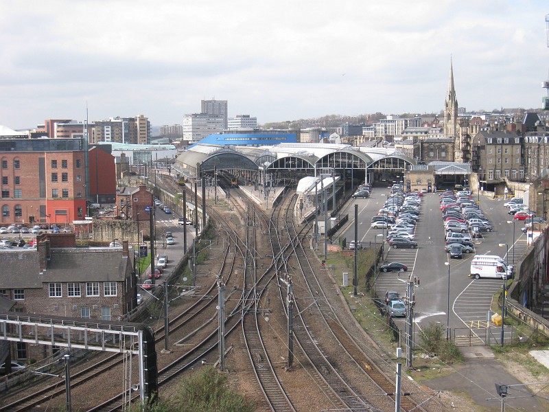 2011 UK England Newcastle  0500.jpg - A visit to Newcastle in the UK, April 2011. The first day was getting there, seeing downtown, shopping, "The Keep", the Grand Hotel, and the coast.